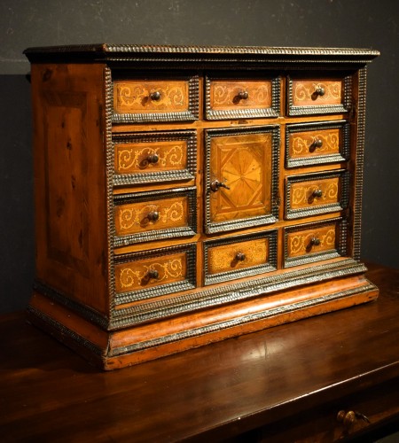 Mobilier Cabinet & Coffre - Cabinet marqueté - Vérone, Renaissance Italienne fin du 16e siècle